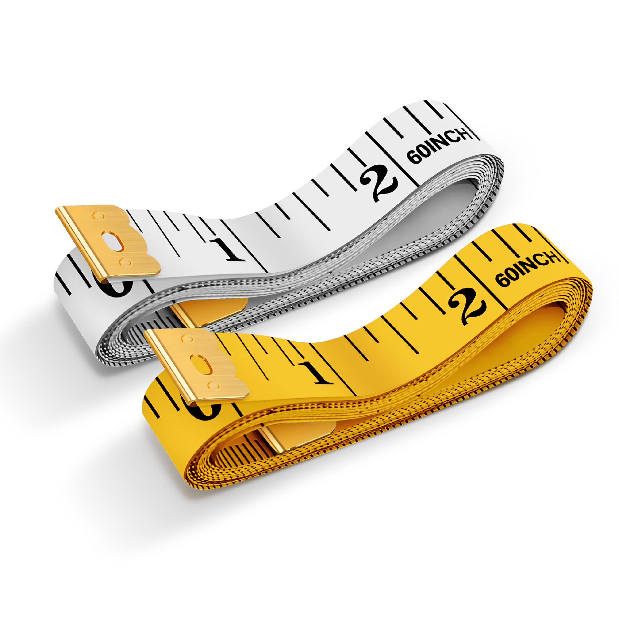Soft Measuring Tape 2 Pack – 150cm, Flexible Body Tape with Metal End