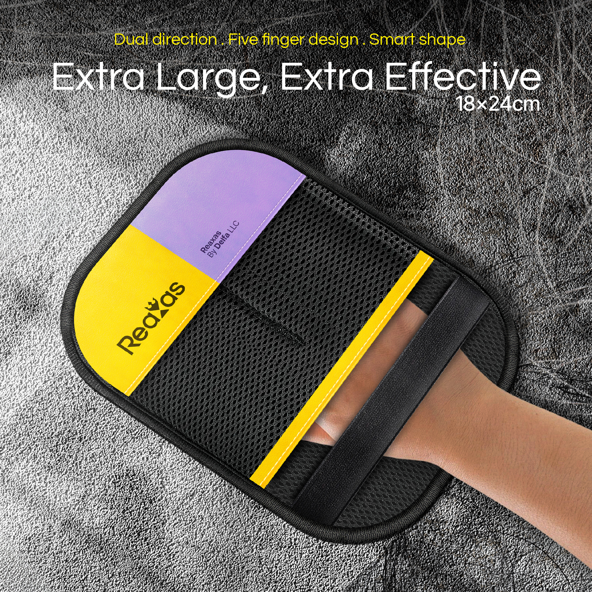 Pet Hair Removal Glove for Cats & Dogs, Large Reusable Electrostatic Pet Hair Glove - Image 3