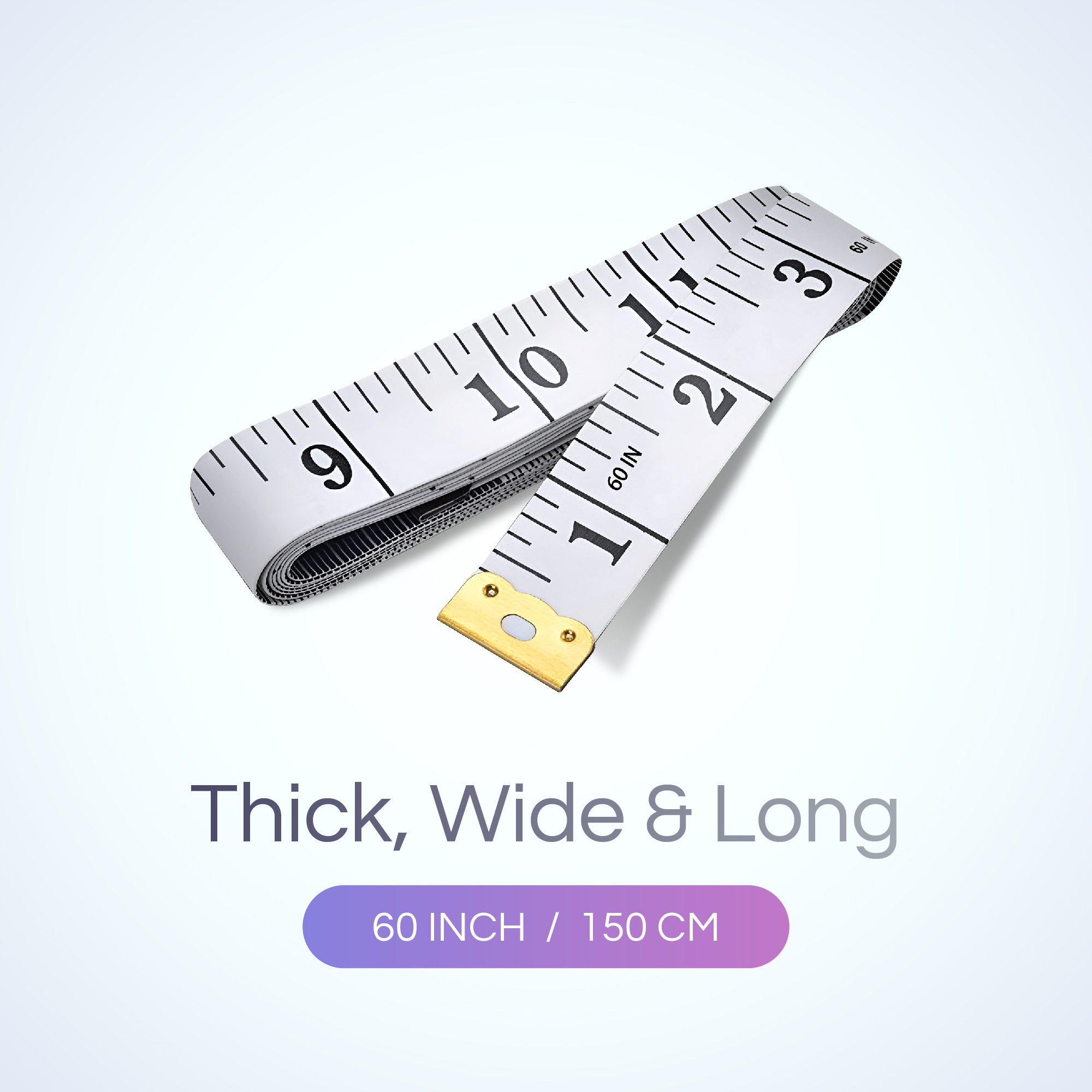 Soft Measuring Tape 2 Pack – 150cm, Flexible Body Tape with Metal End - Image 5